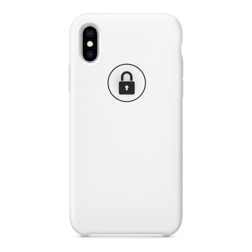 Чехол для телефона "Silicone Case" iPhone Xs белый (белый), в оригинальной упаковке