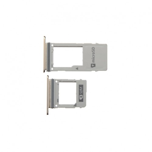Держатель SIM-карты для Samsung A530 A8 2018 золотой (1 SIM)
