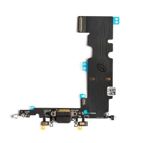 Įkrovimo jungtis suderinama su Apple iPhone 8 Plus 5.5'' su flex / juoda / OEM