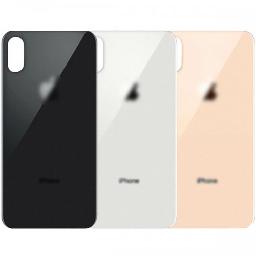 Galinis dangtelis suderinamas su iPhone XS baltas (didesnės kameros skylutės versija) / HQ