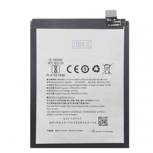 Battery Compatible With OnePlus 3 / 3T BLP633 3400mAh HQ