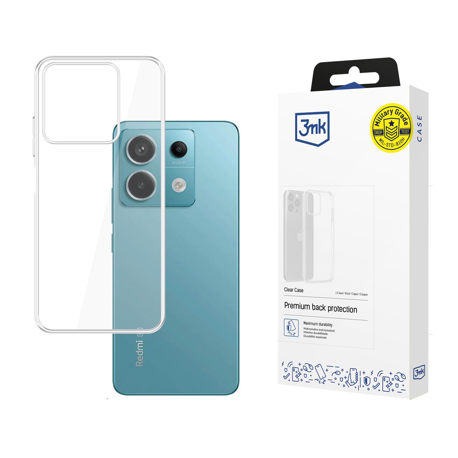 3mk Clear Case чехол Xiaomi Redmi Note 13 5G - прозрачный