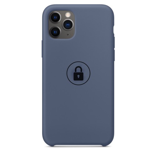 Dėklas Silicone Case iPhone 11 Pro Max / Alaskan Blue / pakuotėje