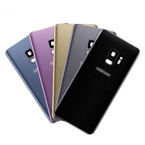 Задняя крышка для Samsung G965 S9 Plus титановый серый с линзой камеры HQ