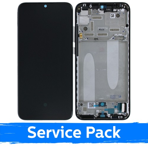 LCD Display Compatible With Xiaomi Mi A3 With Frame / Kind of Gray / (Service Pack)