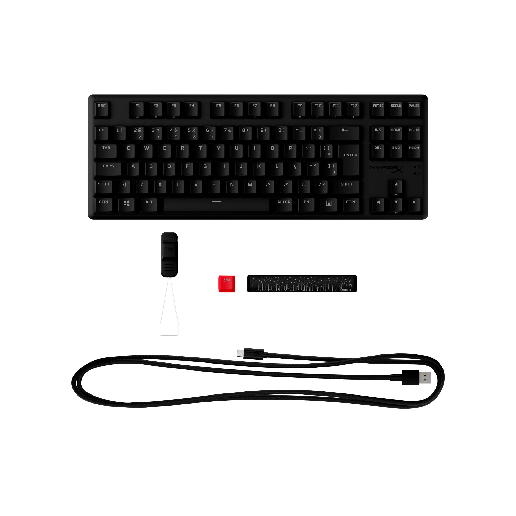 HyperX Alloy Origins Core PBT klaviatūra HX Blue jungikliai