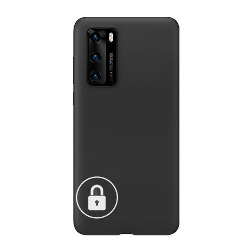 Phone Case "Silicone Cover" for Huawei P40 Lite E / Black / in package