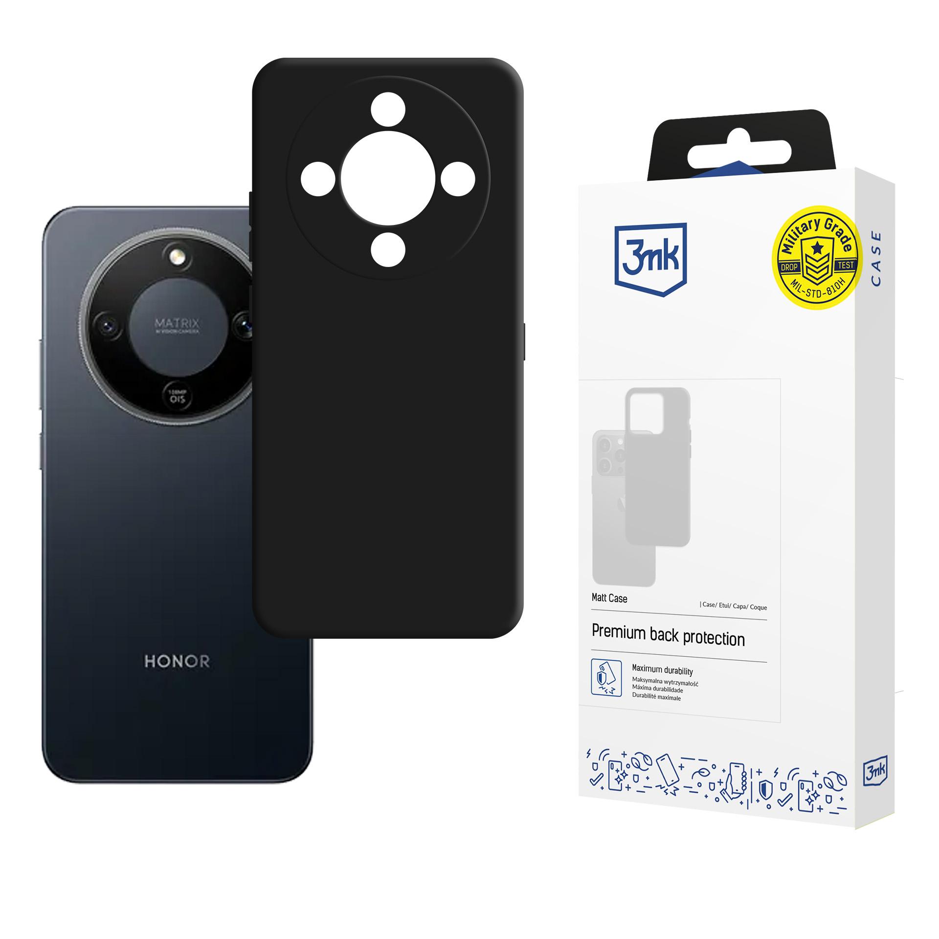 3mk Matinis dėklas Honor Magic 8 Lite - Matinis juodas