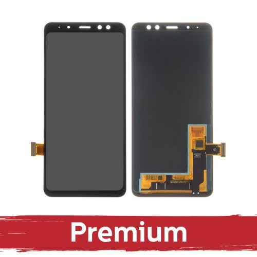 LCD дисплей для Samsung A530 A8 2018 чёрный OEM