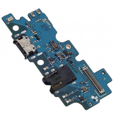 Разъём зарядки для Samsung A307 A30s 2019 с шлейфом серебристый OEM