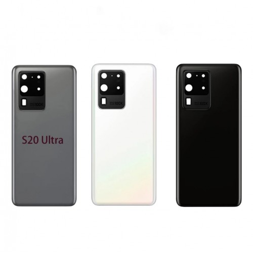 Задняя крышка для Samsung G988 S20 Ultra Cosmic Grey (со стеклом камеры) OEM