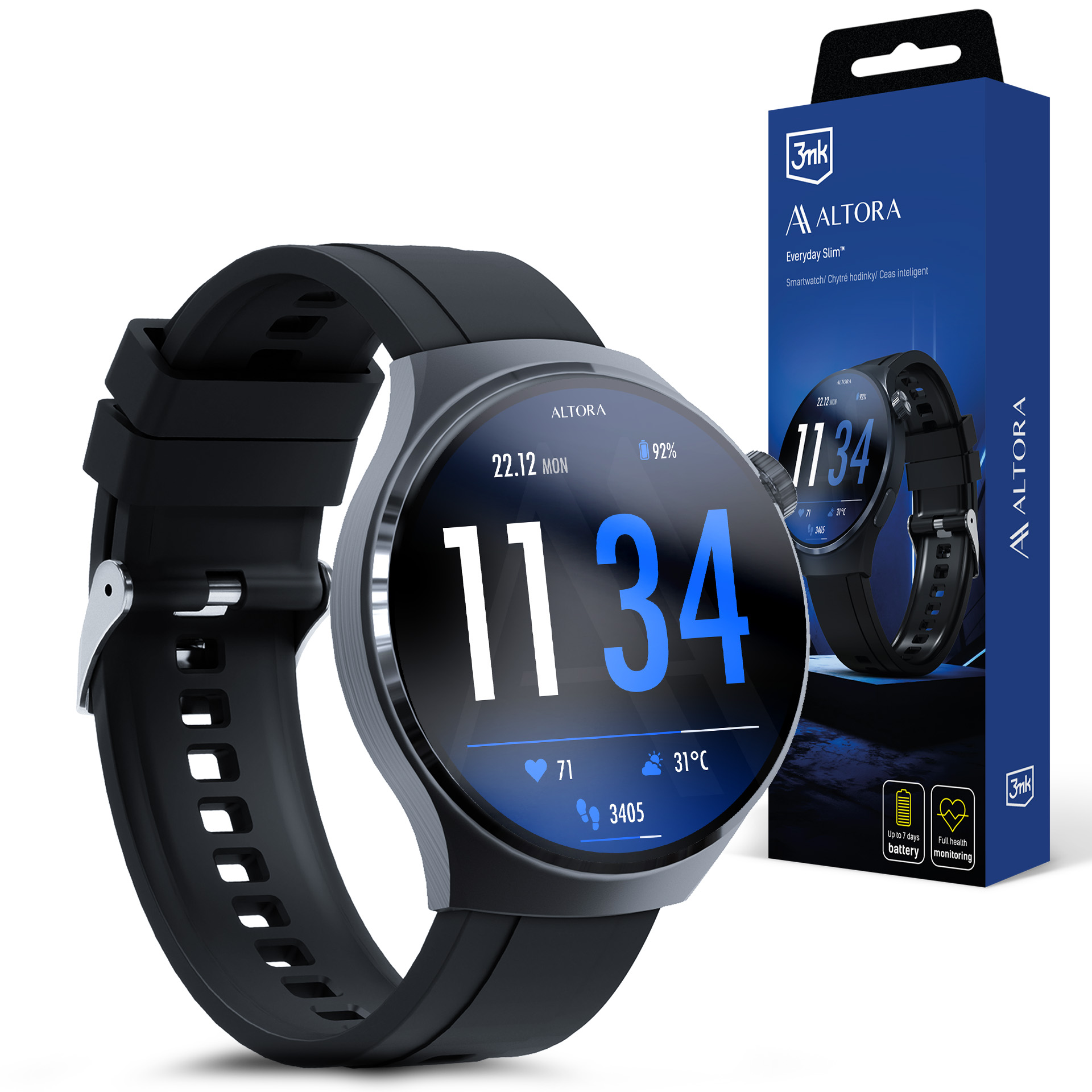 3mk Watch Protection ARC Защитная плёнка для смарт-часов Altora Everyday Slim