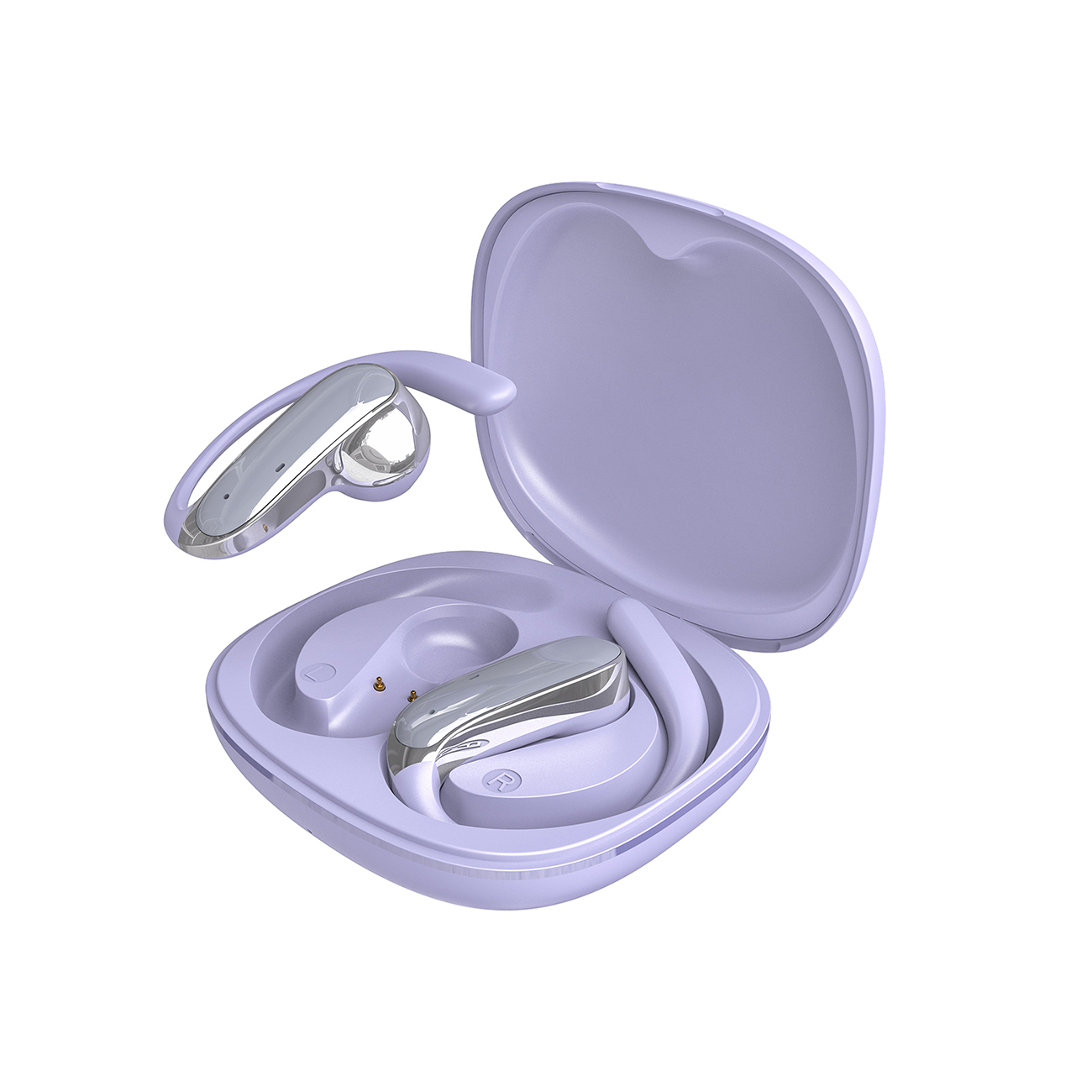 Dudao U17Z Bluetooth 5.3 OWS Headphones with Ear Hooks - purple