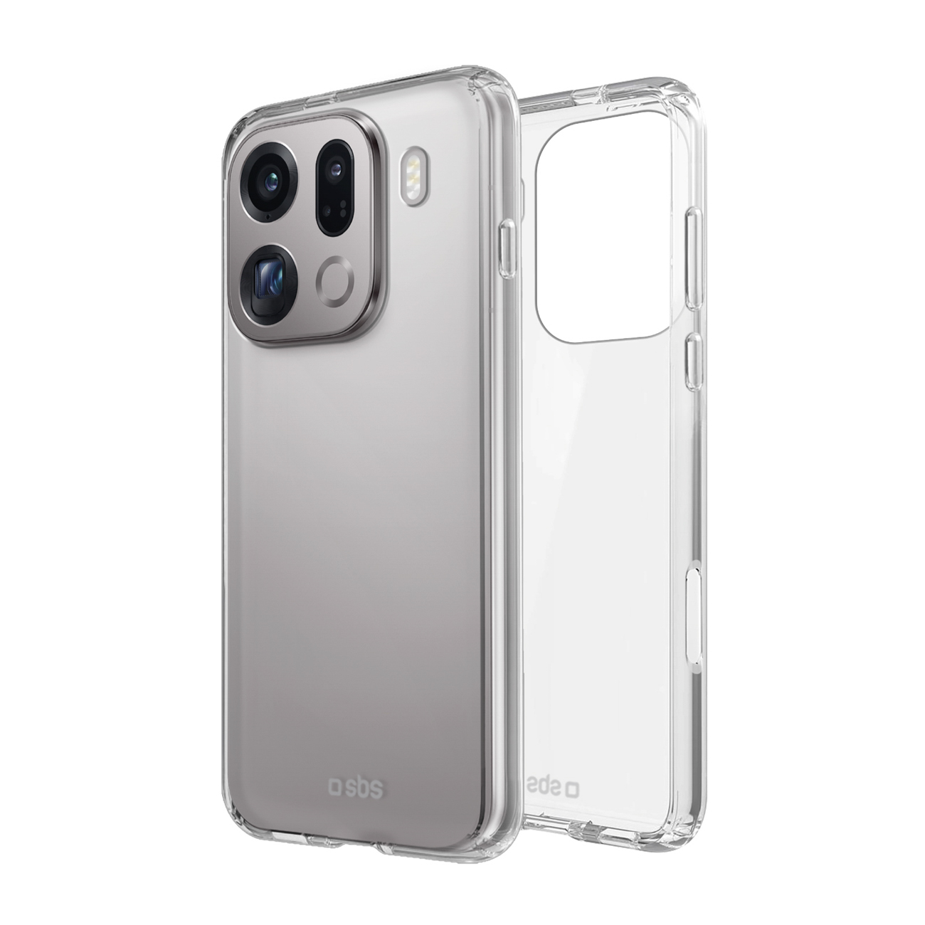 SBS Skinny dėklas Oppo Find X9 Pro, skaidrus