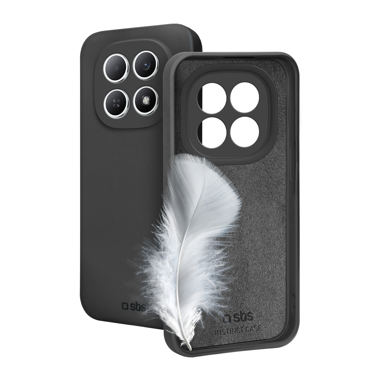 SBS Instinct dėklas, skirtas "Xiaomi Redmi Note 15 Pro" - Juodas
