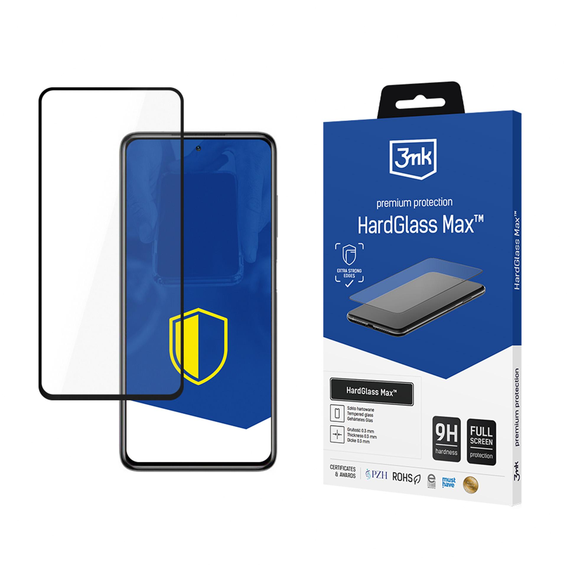 Sustiprintas viso ekrano grūdintas stiklas 3mk HardGlass Max Black, skirtas "Xiaomi Poco X3