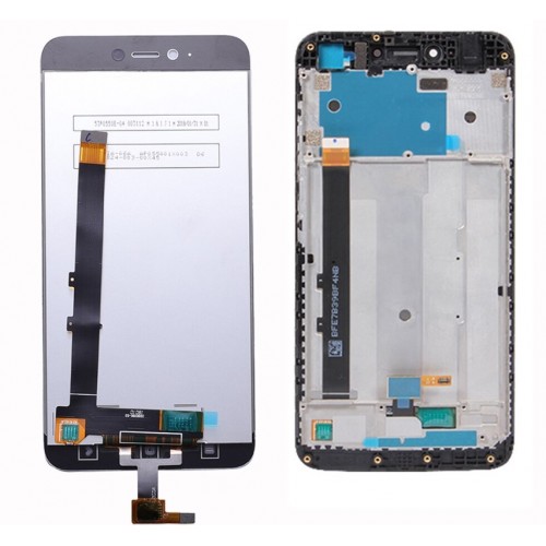 LCD ekranas suderinamas su Xiaomi Redmi Note 5A juodas su rėmeliu HQ