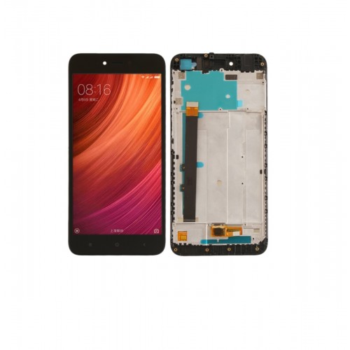 LCD ekranas suderinamas su Xiaomi Redmi Note 5A baltas su rėmeliu HQ