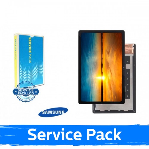 LCD ekranas suderinamas su Samsung T500 / T505 / T503 / T509 Tab A7 2020 (Tab A7 2022) juodas (Service Pack)