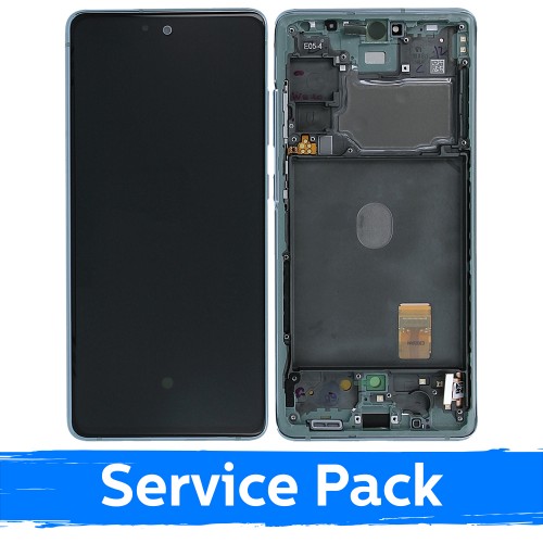 LCD дисплей для Samsung G780 S20 FE (G781 S20 FE 5G) с рамкой Cloud Mint Green (Service Pack)