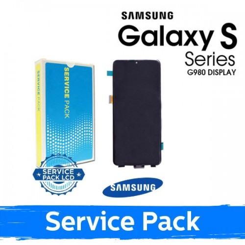 LCD ekranas suderinamas su Samsung G980 (G981) S20 juodas (Service Pack) (NF versija)