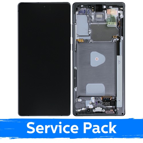 Ekranas skirtas Samsung N980 Note 20 su rėmeliu / Mystic Grey / (Service Pack)