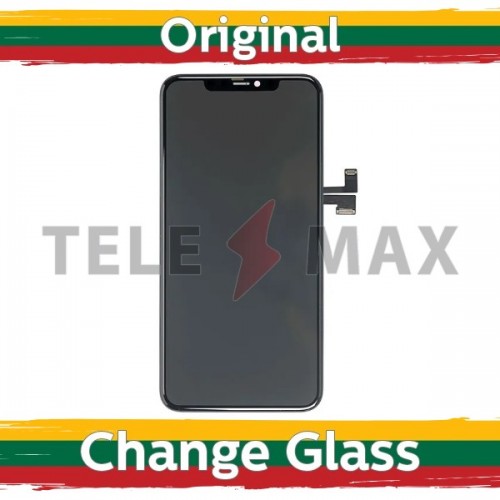 Ekranas skirtas iPhone 11 Pro Max juodas (Atnaujintas: Telemax)