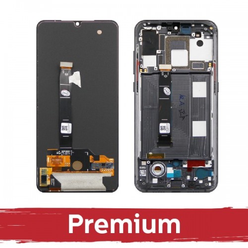 LCD дисплей для Xiaomi Mi 9 с рамкой лавандовый фиолетовый OEM