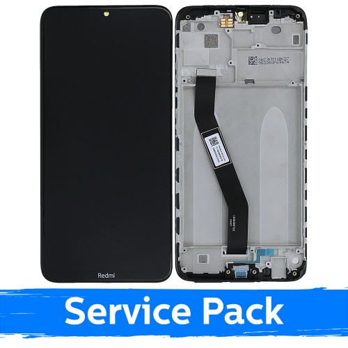 LCD дисплей для Xiaomi Redmi 8 (Redmi 8A) с рамкой чёрный (Service Pack)