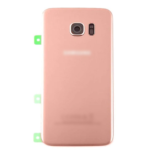 Back Cover Compatible With Samsung G935F S7 Edge / Rose Gold / (with camera lens) HQ