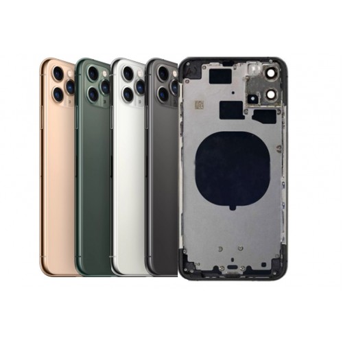 Задняя крышка для iPhone 11 Pro Max с полным корпусом матовый серебристый OEM