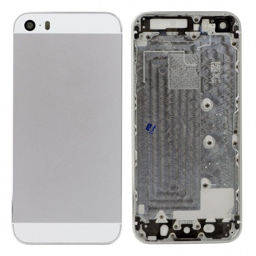 Back Cover Compatible With iPhone 5 Silver HQ