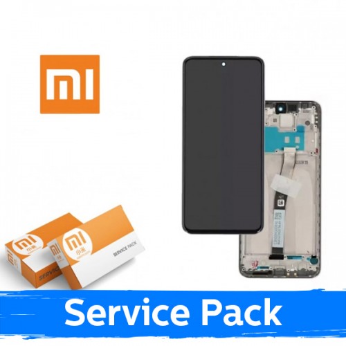LCD Ekranas suderinamas su Xiaomi Redmi 10A / 9A / 9C / 9AT juodas su rėmeliu (Service Pack)