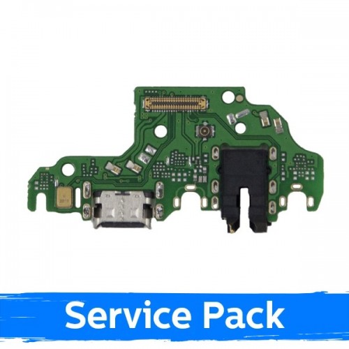 Charging Port Compatible With Huawei P40 Lite With Flex / Plata (Service Pack)