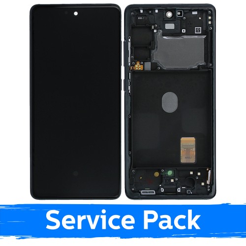 LCD-дисплей для Samsung G780 S20 FE (G781 S20 FE 5G) в рамке Cloud Navy Blue (Service Pack)