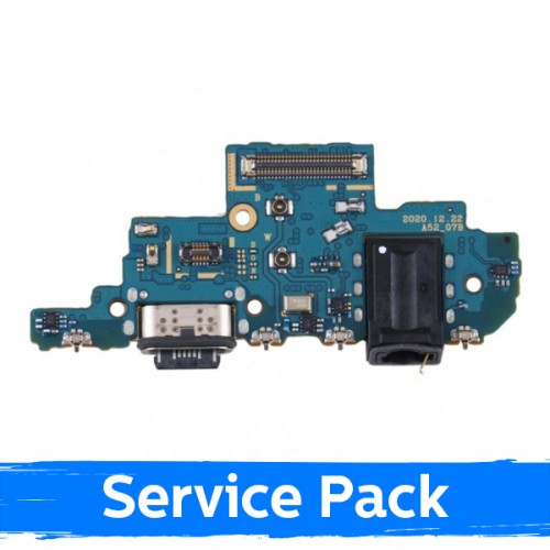 Įkrovimo jungtis, suderinama su Samsung A525 A52 4G / A526 A52 5G su flex / Plata (Service Pack)