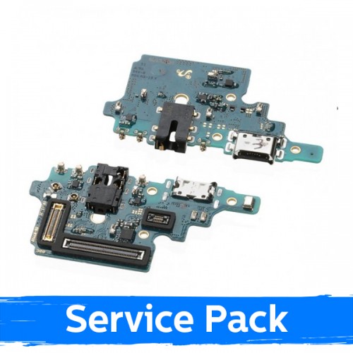 Charging Port Compatible With Samsung N770 Note 10 Lite With Flex / Plata (Service Pack)
