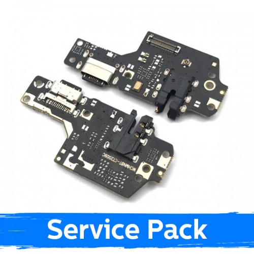Charging Port Compatible With Xiaomi Redmi Note 8T With Flex / Plata Original (Service Pack)