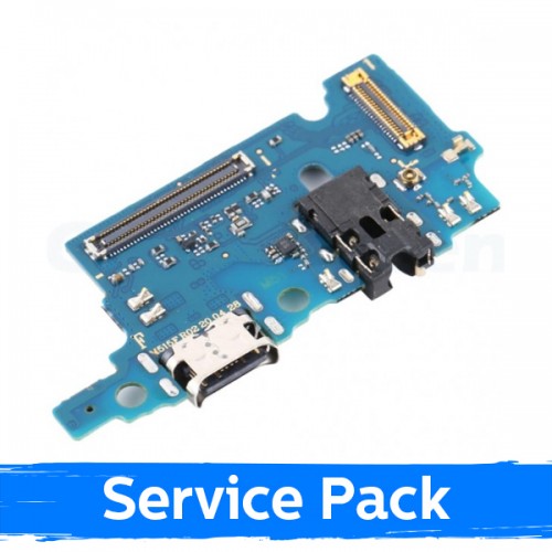 Įkrovimo jungtis suderinama su Samsung M515 M51 su laideline / sidabrinė (Service Pack)