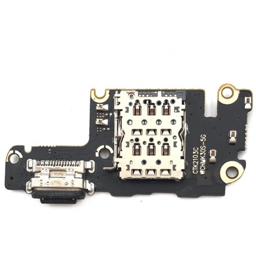 Charging Port Compatible With Xiaomi Mi 10T 5G / 10T Pro 5G With Flex / Plata OEM
