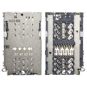 Контакт SIM и MicroSD (или Dual SIM) карты Samsung A320F A520F G930F G935F N930F G950F G955F N950FD Оригинал