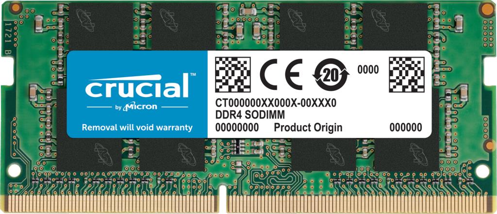 Nešiojamojo kompiuterio atmintis CRUCIAL 8GB PC25600 DDR4 SO-DIMM