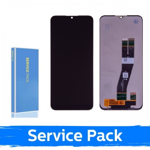 LCD ekranas skirtas Samsung A037G A03s EU juodas (Service Pack / Aftermarket)(NF versija)