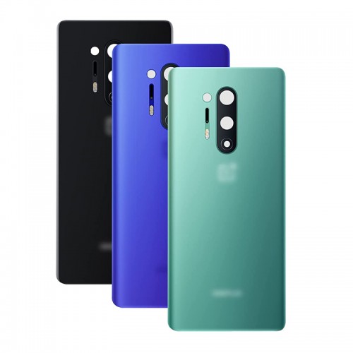 Back Cover Compatible With OnePlus 8 Pro / Ultramarine Blue / (with camera lens) HQ