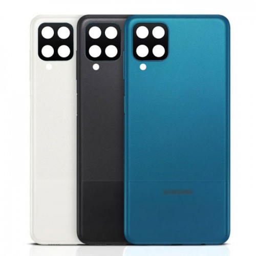 Galinis dangtelis skirtas Samsung A125 A12 / baltas / (su kameros lęšiu) HQ