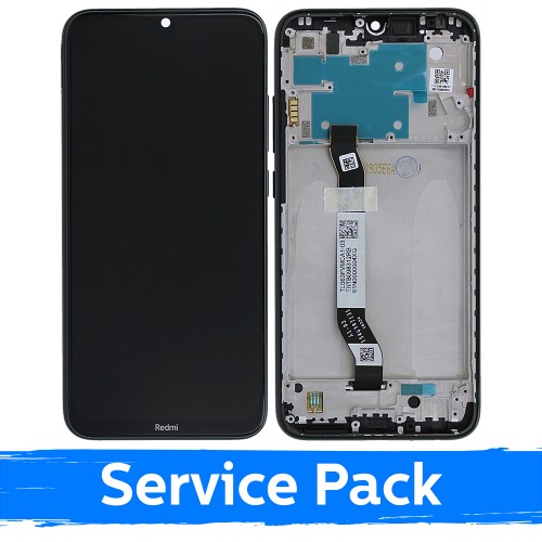 LCD Display Compatible With Xiaomi Redmi Note 8 (Note 8 2021) With Frame / Black / (Service Pack)