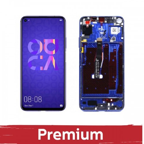 LCD дисплей для Huawei Nova 5T / Honor 20 с рамкой / сапфирово-синий / OEM