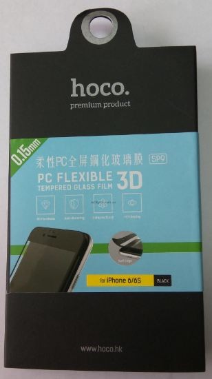 Screen protection glass "Hoco SP9 3D" Apple iPhone 6/6S black