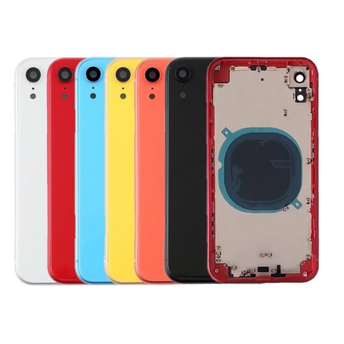 Back Cover Compatible With iPhone XR with Full Housing / Yellow / OEM