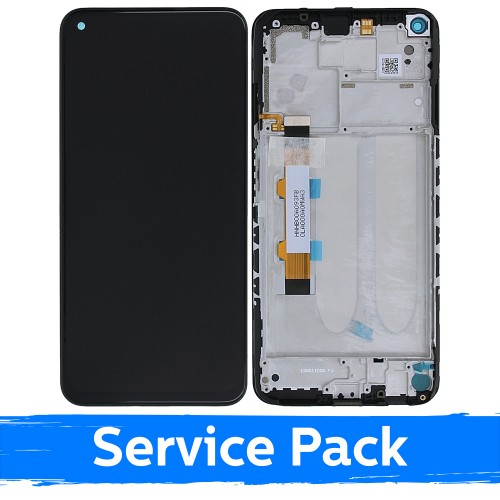 LCD Display Compatible With Xiaomi Redmi Note 9T / Note 9 5G With Frame Black (Service Pack)